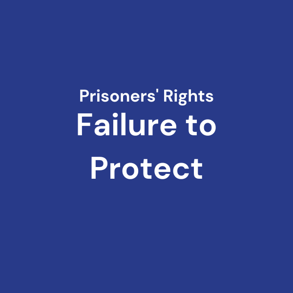 We help to enforce accountability when prison systems fail to protect prisoners under the law.